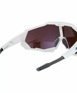 100% Speedtrap Brille Weiß -Günstiges Kleidung Geschäft 100 speedtrap glasses matte white hiper blue mirror 3