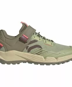 Adidas Five Ten 5.10 Trailcross Clip-In MTB Schuhe Damen Oliv -Günstiges Kleidung Geschäft adidas five ten 510 trailcross clip in mtb shoes women quiet crimson orbit green turbo 3