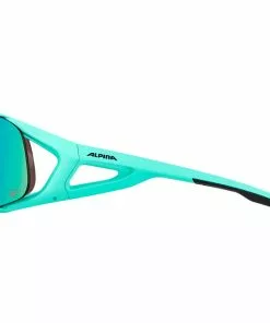 Alpina Hawkeye S Q-Lite Sonnenbrille Türkis -Günstiges Kleidung Geschäft alpina hawkeye s q lite glasses turquoise matt green mirror 5