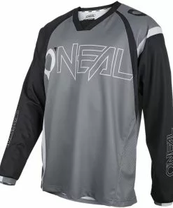 O'Neal Element FR Jersey HYBRID -Günstiges Kleidung Geschäft az Oneal Element FR Jersey HYBRID Radtrikot langarm Herren BLACK GRAY 215552 01