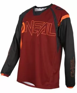 O'Neal Element FR Jersey HYBRID -Günstiges Kleidung Geschäft az Oneal Element FR Jersey HYBRID Radtrikot langarm Herren RED ORANGE 215552 01