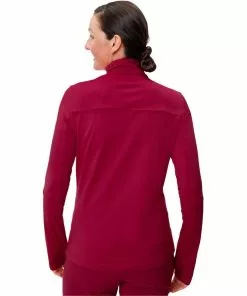 Vaude Women's Livigno Halfzip II -Günstiges Kleidung Geschäft az Vaude Womens Livigno Halfzip II 4 crimsonred 216925