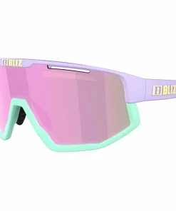 Bliz Fusion Brille Lila -Günstiges Kleidung Geschäft bliz fusion glasses matt pastel purple w yellow logo brown w pink multi 3