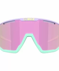 Bliz Fusion Brille Lila -Günstiges Kleidung Geschäft bliz fusion glasses matt pastel purple w yellow logo brown w pink multi 5