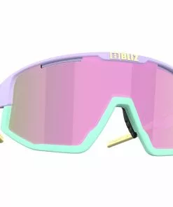 Bliz Fusion Brille Lila -Günstiges Kleidung Geschäft bliz fusion glasses matt pastel purple w yellow logo brown w pink multi 6