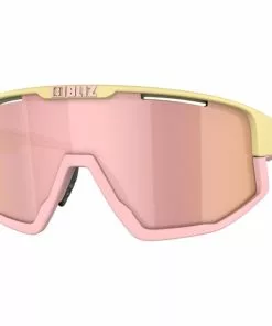 Bliz Fusion Pastel Collection Sonnenbrille Pink/gelb -Günstiges Kleidung Geschäft bliz fusion pastel collection glasses yellow frame pink logo pink jawbone 4