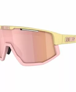 Bliz Fusion Pastel Collection Sonnenbrille Pink/gelb -Günstiges Kleidung Geschäft bliz fusion pastel collection glasses yellow frame pink logo pink jawbone 5