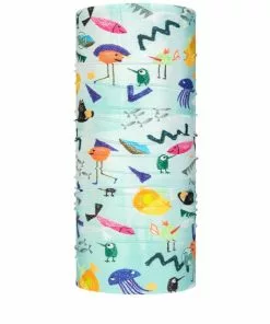 Buff Coolnet UV+ Schlauchschal Kinder Türkis/bunt