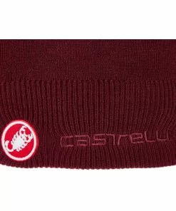 Castelli GPM Beanie-Mütze Rot -Günstiges Kleidung Geschäft castelli gpm beanie bordeaux 3