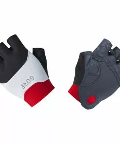 GOREWEAR C5 Belüftete Kurzfinger-Handschuhe Schwarz/weiß