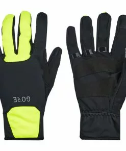 GOREWEAR M Gore Windstopper Thermo Handschuhe Schwarz/gelb