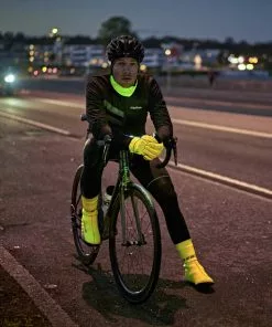 GripGrab CyclinGaiter Hi-Vis Regenwetter Gamasche Gelb -Günstiges Kleidung Geschäft gripgrab cyclingaiter hi vis rainy weather ankle cuff fluo yellow 3