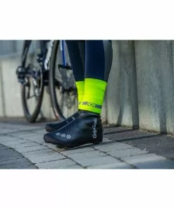 GripGrab CyclinGaiter Hi-Vis Regenwetter Gamasche Gelb -Günstiges Kleidung Geschäft gripgrab cyclingaiter hi vis rainy weather ankle cuff fluo yellow 4
