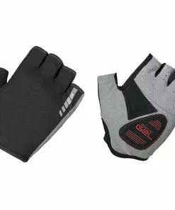 GripGrab EasyRider Gepolsterte Kurzfinger-Handschuhe Schwarz