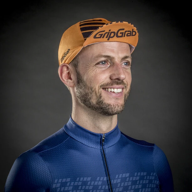 GripGrab Lightweight Sommer Fahrradkappe Orange 5 GripGrab Lightweight Sommer Fahrradkappe Orange – Bild 3