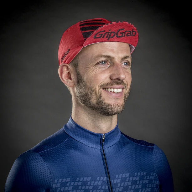 GripGrab Lightweight Sommer Fahrradkappe Rot 5 GripGrab Lightweight Sommer Fahrradkappe Rot – Bild 3