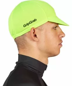 GripGrab Lightweight Sommer Fahrradkappe Gelb -Günstiges Kleidung Geschäft gripgrab lightweight summer cycling cap yellow hi vis 4 1