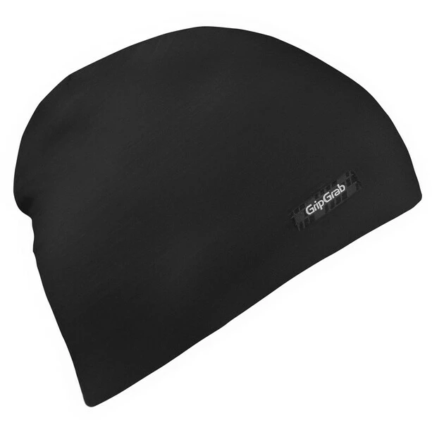 GripGrab Merino Polyfaser Lightweight Beanie Schwarz 3 GripGrab Merino Polyfaser Lightweight Beanie Schwarz
