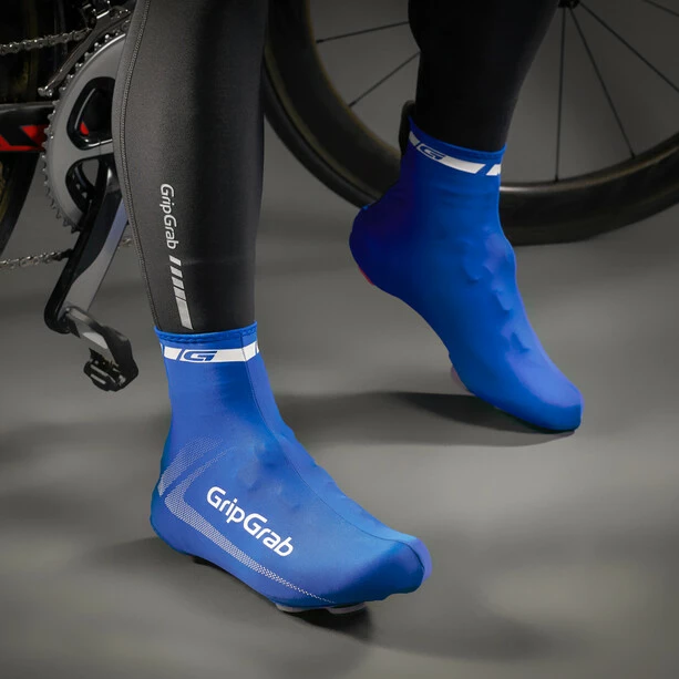 GripGrab RaceAero Lightweight Lycra Überschuhe Blau 6 GripGrab RaceAero Lightweight Lycra Überschuhe Blau – Bild 4