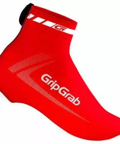GripGrab RaceAero Lightweight Lycra Überschuhe Rot