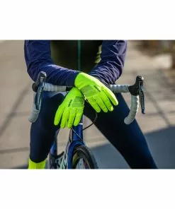 GripGrab Ride Hi-Vis Windproof Midseason Handschuhe Gelb -Günstiges Kleidung Geschäft gripgrab ride hi vis windproof midseason gloves fluo yellow 3