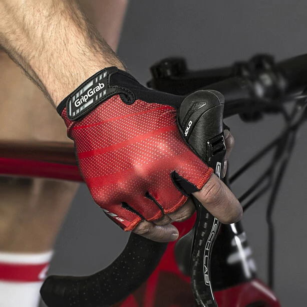 GripGrab Rouleur Gepolsterte Kurzfinger-Handschuhe Schwarz/rot 6 GripGrab Rouleur Gepolsterte Kurzfinger-Handschuhe Schwarz/rot – Bild 4