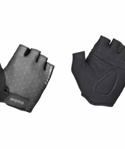 GripGrab Rouleur Gepolsterte Kurzfinger Handschuhe Damen Schwarz/grau