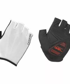 GripGrab Solara Lightweight Padded Tan Through Kurzfinger-Handschuhe Weiß