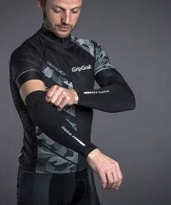 GripGrab UV Armlinge Schwarz -Günstiges Kleidung Geschäft gripgrab upf 50 uv sleeves black 3