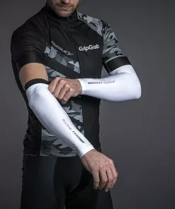 GripGrab UV Armlinge Weiß -Günstiges Kleidung Geschäft gripgrab upf 50 uv sleeves white 3