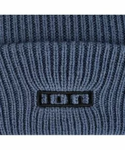ION Logo Beanie-Mütze Blau -Günstiges Kleidung Geschäft ion logo beanie salty indigo 3