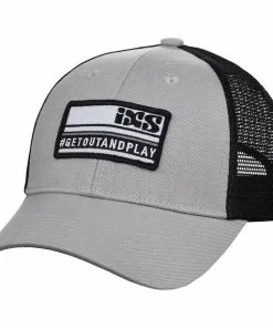 IXS Playground Curved Cap Herren Grau/schwarz
