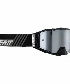 Leatt Velocity 6.5 Iriz Goggles Mit Verspiegeltem Anti-Fog Glas Schwarz
