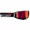 Leatt Velocity 6.5 Iriz Goggles Mit Verspiegeltem Anti-Fog Glas Weiß/schwarz