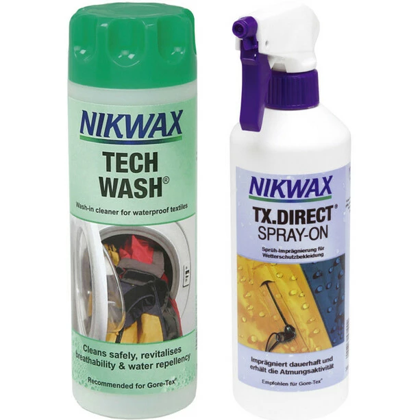 Nikwax Tech Wash + TX.Direct Spray-On 2x300ml 3 Nikwax Tech Wash + TX.Direct Spray-On 2x300ml