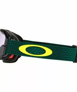Oakley Airbrake MTB Schutzbrille Grün/schwarz -Günstiges Kleidung Geschäft oakley airbrake mtb goggles gold silver colorshift prizm low light 5