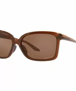 Oakley Wildrye Sonnenbrille Damen Braun/transparent -Günstiges Kleidung Geschäft oakley wildrye sunglasses women polished rootbeer prizm tungsten polarized 3