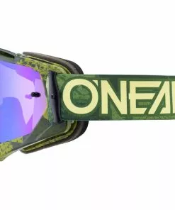 O'Neal B-10 Goggles Oliv/blau -Günstiges Kleidung Geschäft oneal b 10 goggles camo military green radium blue 2