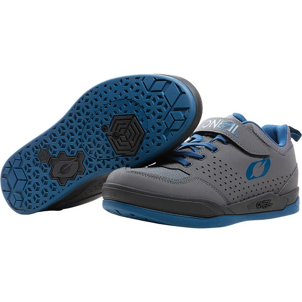 O'Neal Flow SPD Schuhe Herren Grau/blau 6 O'Neal Flow SPD Schuhe Herren Grau/blau – Bild 4