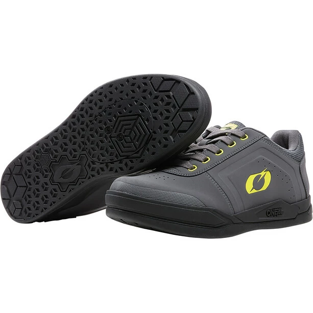 O'Neal Pinned SPD Schuhe Herren Grau/gelb 6 O'Neal Pinned SPD Schuhe Herren Grau/gelb – Bild 4