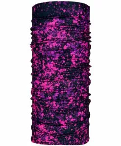 P.A.C. Ocean Upcycling Multifunktionales Schlauchtuch Schwarz/pink