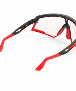 Rudy Project Defender Brille Schwarz/rot 11 Rudy Project Defender Brille Schwarz/rot -Günstiges Kleidung Geschäft rudy project defender glasses black matte red fluo impactx photochromic 2 red 4