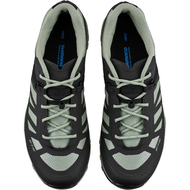 Shimano SH-ET5 Fahrradschuhe Damen Schwarz/türkis 4 Shimano SH-ET5 Fahrradschuhe Damen Schwarz/türkis – Bild 2