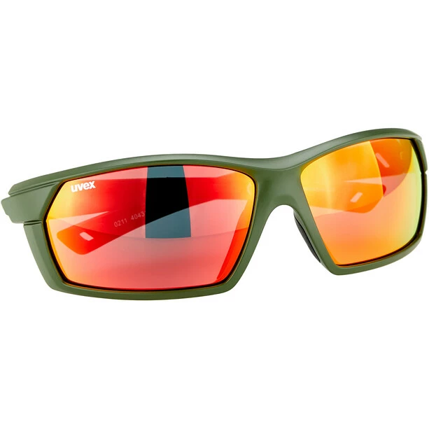 UVEX Sportstyle 225 Brille Oliv/rot 7 UVEX Sportstyle 225 Brille Oliv/rot – Bild 5