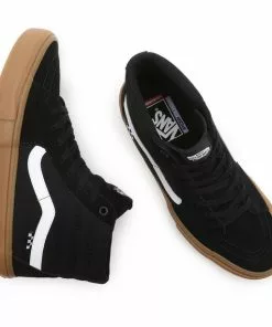 Vans SK8-Hi Schuhe Herren Schwarz -Günstiges Kleidung Geschäft vans sk8 hi shoes men black rubber 5