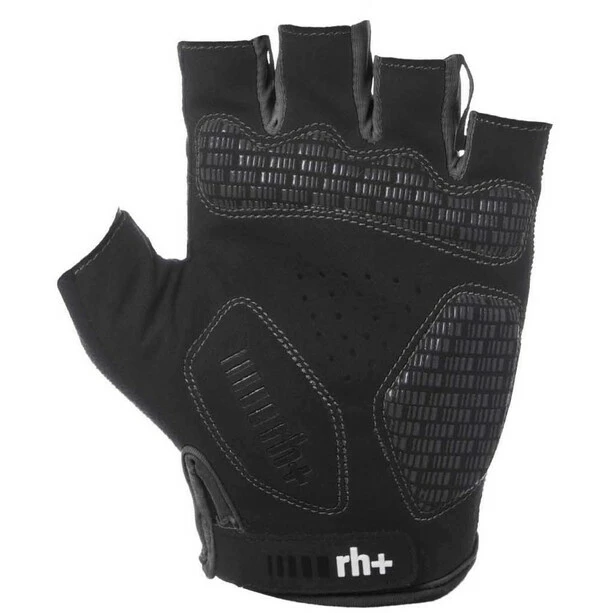 Rh+ New Code Kurzfingerhandschuhe Herren Schwarz/grau 4 Rh+ New Code Kurzfingerhandschuhe Herren Schwarz/grau – Bild 2