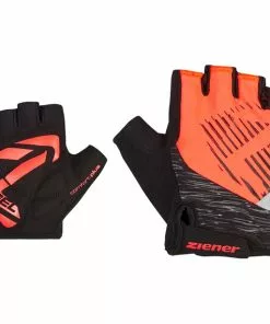 Ziener Cull Fahrradhandschuhe Kinder Orange/schwarz